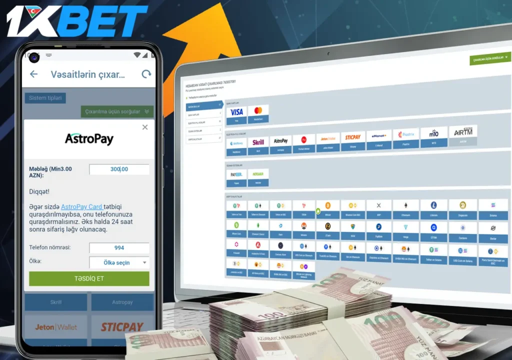 1xbet pul çıxarışı